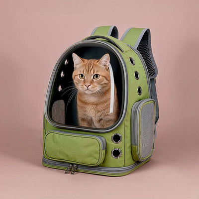 VistaPod | Transparent Cat Travel Carrier with Comfortable Padding for Cats up to 15 lbs 2
