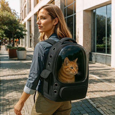 VistaPod | Transparent Cat Travel Carrier with Comfortable Padding for Cats up to 15 lbs 6