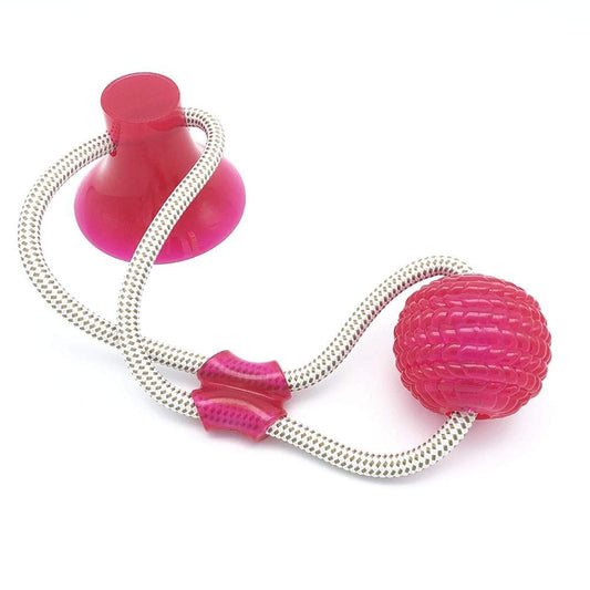 Wall Hanging Dog Toy Ball with Suction Cup for Dogs up to 39 lbs 1