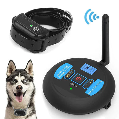 Wireless Dog Fence System with Adjustable Training Collar for All Dog Sizes - Waterproof & Long Range up to 500m 1