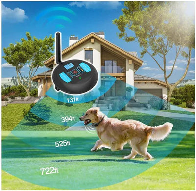 Wireless Dog Fence System with Adjustable Training Collar for All Dog Sizes - Waterproof & Long Range up to 500m 2