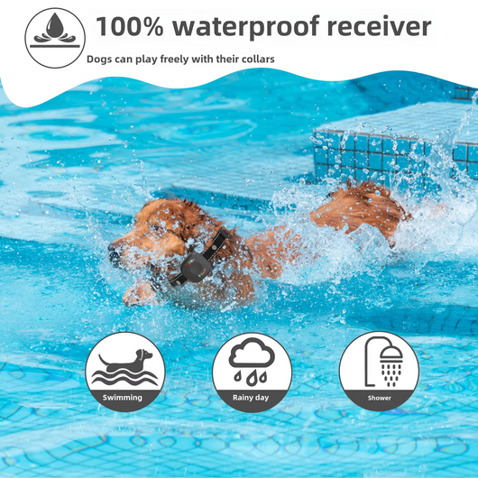 Wireless Dog Fence System with Rechargeable Waterproof Collar for All Breeds 3