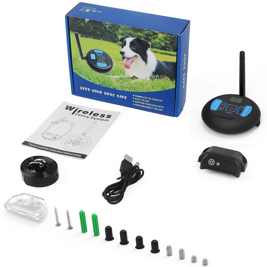 Wireless Dog Fence System with Rechargeable Waterproof Collar for All Breeds 8