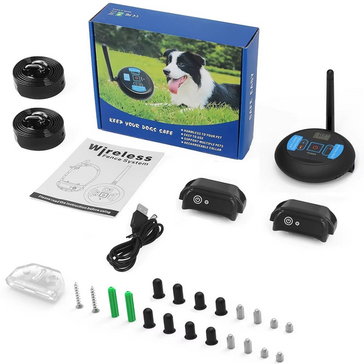 Wireless Dog Fence System with Rechargeable Waterproof Collar for All Breeds 9