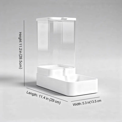 Automatic Pet Feeder with Hygienic Design | for Cats and Dogs at Home or Travel-Automatic Feeders-Levereau-Drink-Levereau