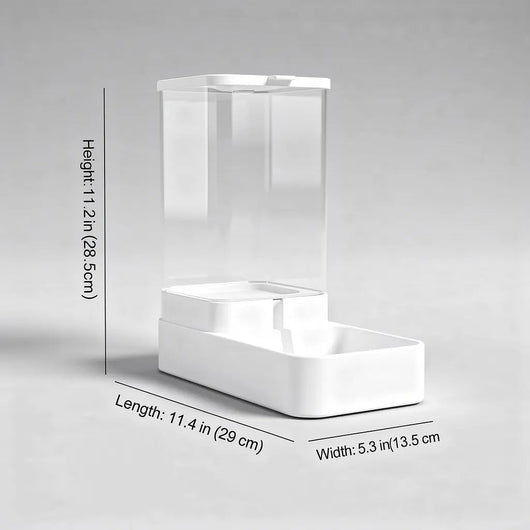 Automatic Pet Feeder with Hygienic Design | for Cats and Dogs at Home or Travel-Automatic Feeders-Levereau-Drink-Levereau