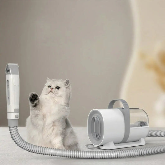 Pet Clippers with Integrated Vacuum for Effortless Dog and Cat Grooming | Quiet and Versatile Attachment Set-Pet Grooming Tools-Levereau-Default-Levereau