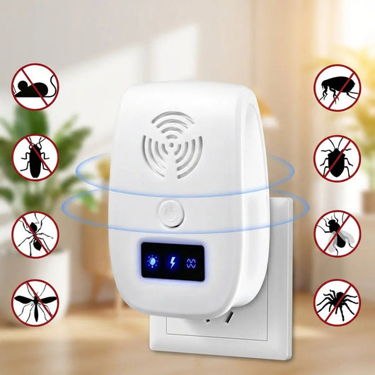 Pest Repeller Ultrasonic Device with Dual Chip Technology | for Dogs and Home Protection-Pest Control-Levereau-Default-Levereau