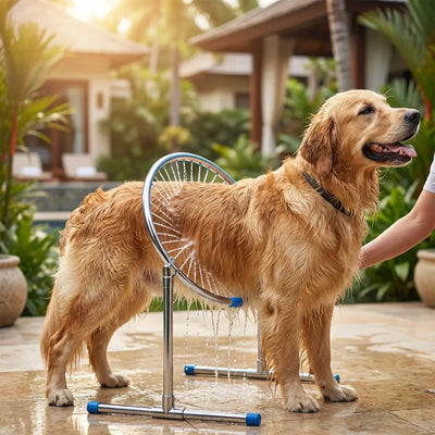 Dog Wash Sprayer with Integrated Soap Container | for Effortless Bathing of Dogs and Cats Levereau