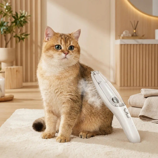 Pet Trimmer with Silent Vacuum Feature | for Dogs and Cats of All Sizes Levereau