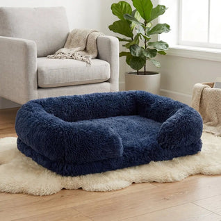 Dog Bed with Plush Comfort | Large Size for All Dog Breeds