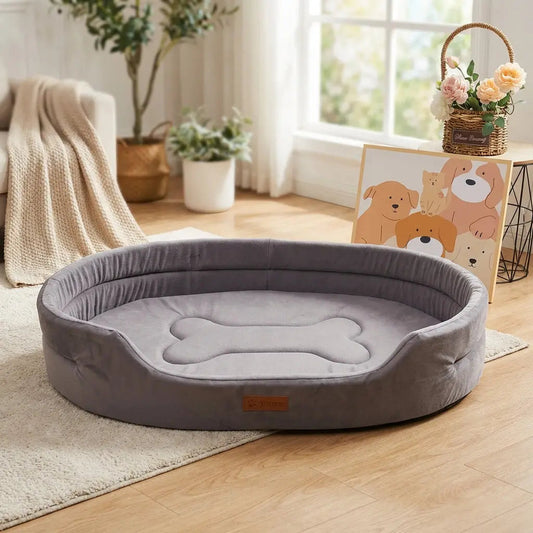 Orthopedic Dog Bed with Memory Foam for All Dog Sizes and Joint Support-Orthopedic Dog Beds-Levereau-Gray-S (40*30 cm)-Levereau