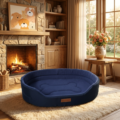 Orthopedic Dog Bed with Memory Foam for All Dog Sizes and Joint Support-Orthopedic Dog Beds-Levereau-Blue-S (40*30 cm)-Levereau