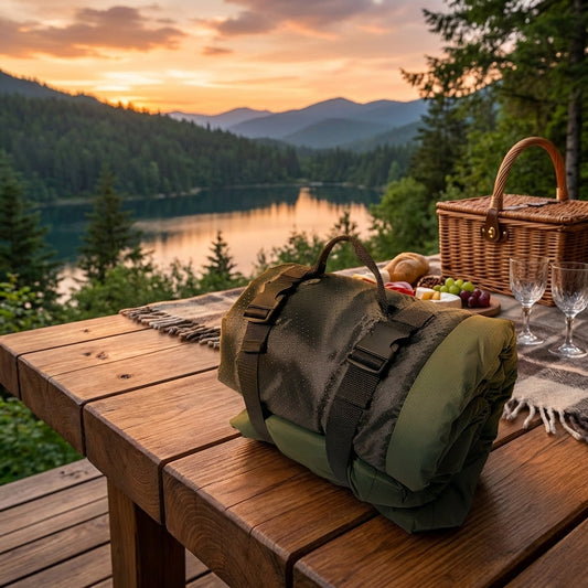 Waterproof Folding Dog Mat for Outdoor Travel and Camping - Compact Design 90x60 cm-Dog Mats-Levereau-Hair Green-Levereau
