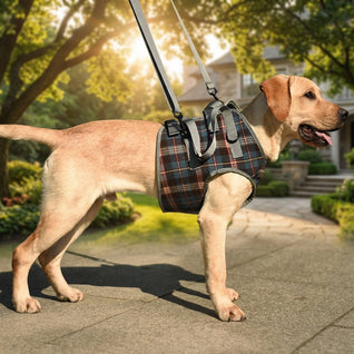 Dog Harness for Mobility Support with Adjustable Fit and Breathable Fabric for Small to XL Dogs