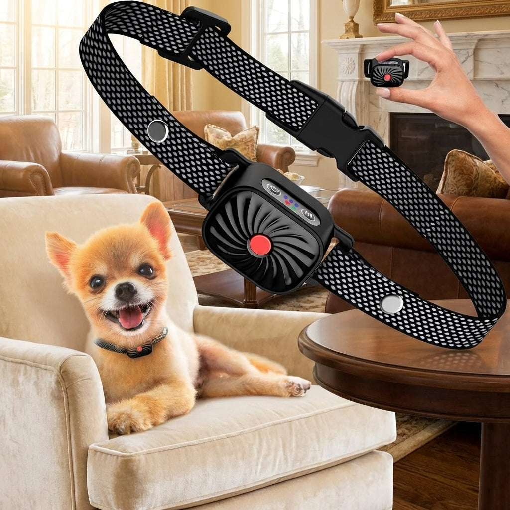 Adjustable Anti Bark Collar for Dogs - Humane Bark Control for All Sizes-Bark Control Collars-Levereau-Default-Levereau