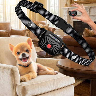Adjustable Anti Bark Collar for Dogs - Humane Bark Control for All Sizes-Bark Control Collars-Levereau-Default-Levereau