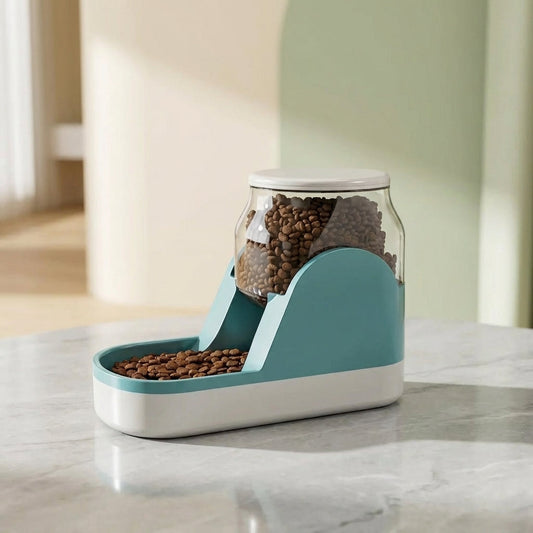 Automatic Pet Feeder with 3.8L Capacity-Automatic Feeders-Levereau-Blue-Feed-Levereau