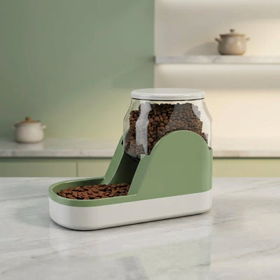 Automatic Pet Feeder with 3.8L Capacity-Automatic Feeders-Levereau-Green-Feed-Levereau