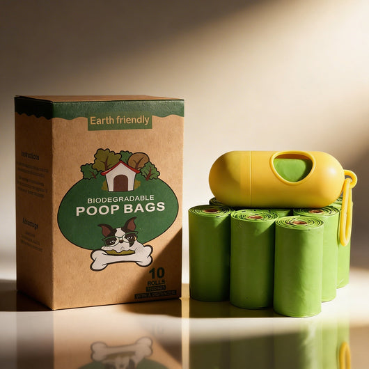 Dog Poop Bags with Biodegradable Material and Leak-Proof Dispenser for All Dog Sizes - 120 Count-Dog Waste Disposal-Levereau-Levereau